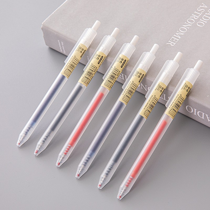 Stationery Supplies Business - 6/10 個 0.5 ミリメートル格納式ゲルペンセット黒/青インクボールペン筆記オフィスビジネス署名学用品文具