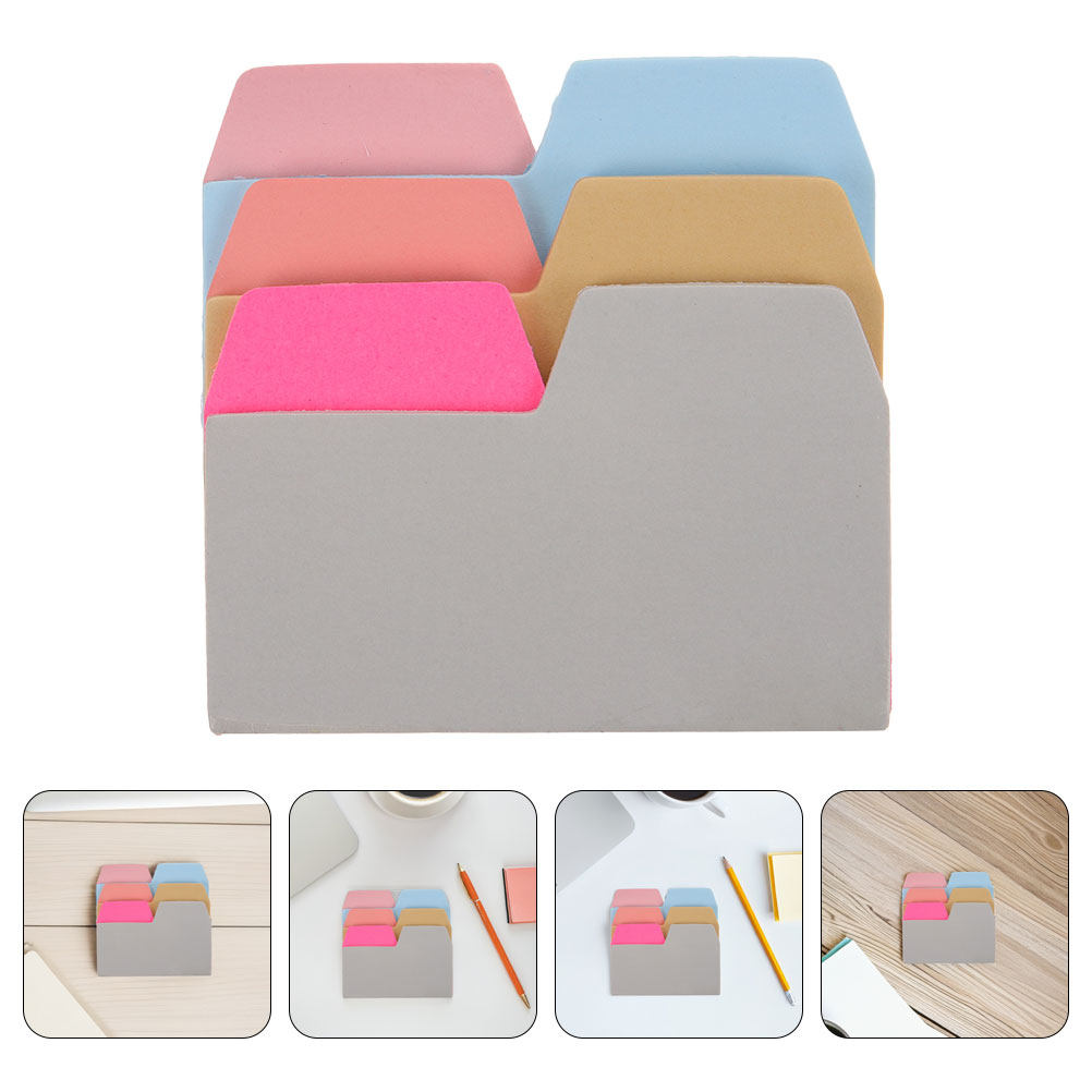 Index Tab Divider - 2枚入りインデックス付箋 カラフルな仕切りノート 書き込み可能 再貼り付け可能 ノートプランナーアクセサリー 仕切りステッカー