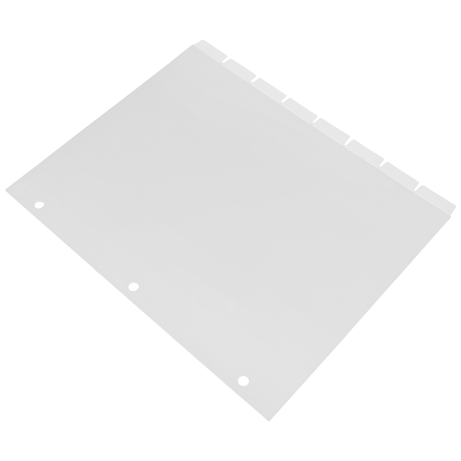 Index Tab Divider - 8枚入りインデックスディバイダー、PPプラスチック製、6穴、取り外し可能なプランナーバインダータブ、色分けされたセクション、簡単な書類整理
