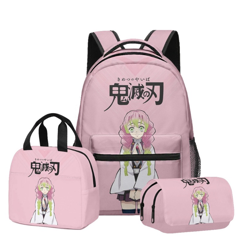 Pencil Case Large - 3点セット アニメ 鬼滅の刃 プリント リュックサック ペンケース