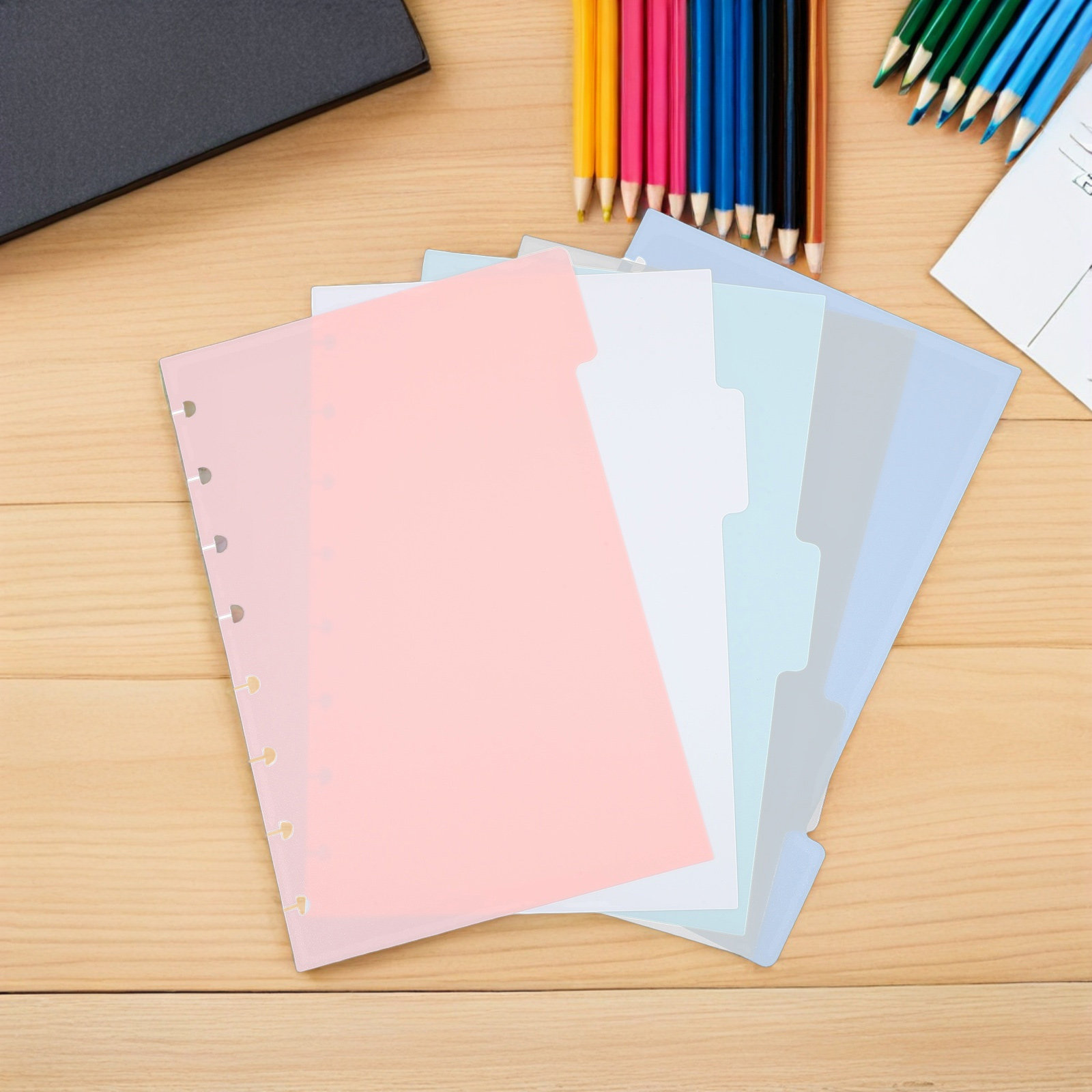 プラスチック製バインダーインデックスディバイダーシート、書き - Index Tab Divider のレビューと価格