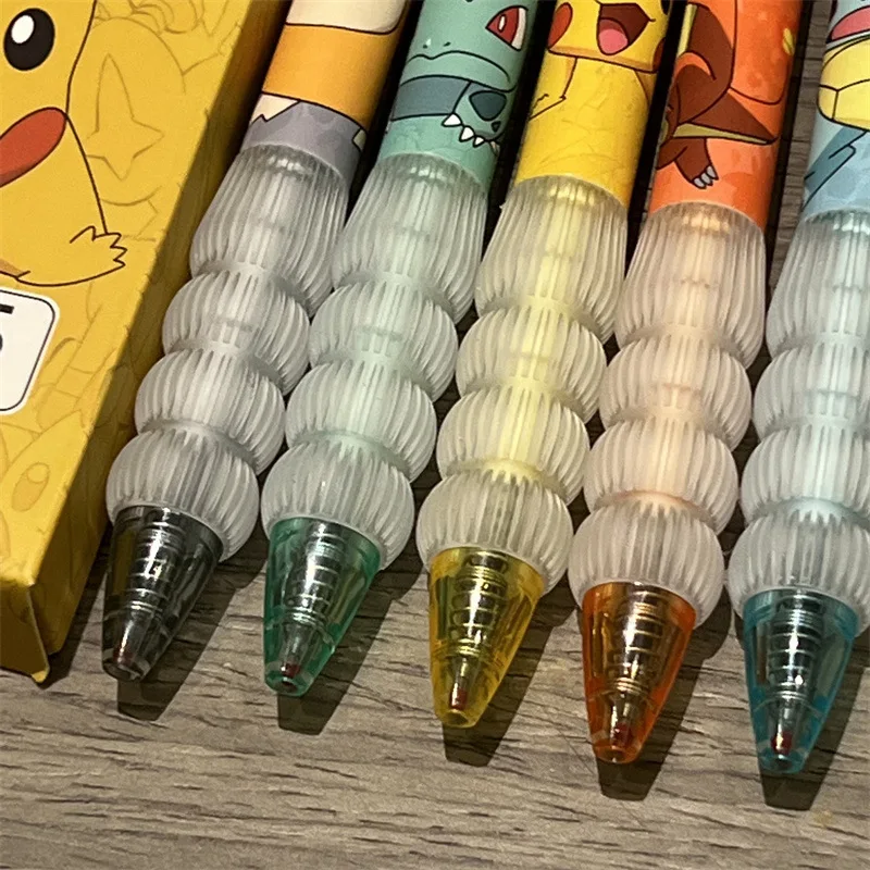 5 個ピカチュウゲルペンセットポケモンボールペン漫画印刷筆記 - Gel Ink Pen Set のレビューと価格
