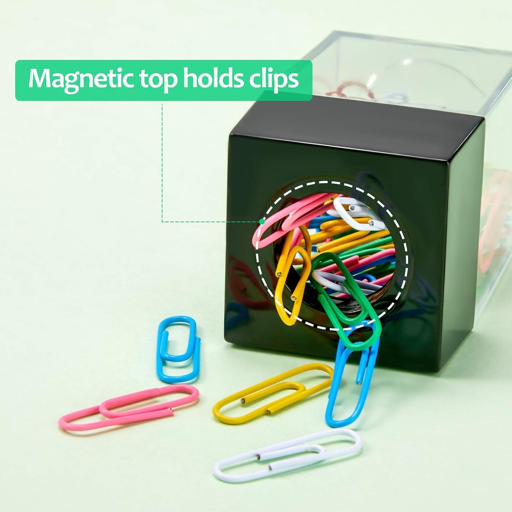 磁気ペーパークリップディスペンサー 4個セット - オフィス - Paperclip Magnetic Set のレビューと価格