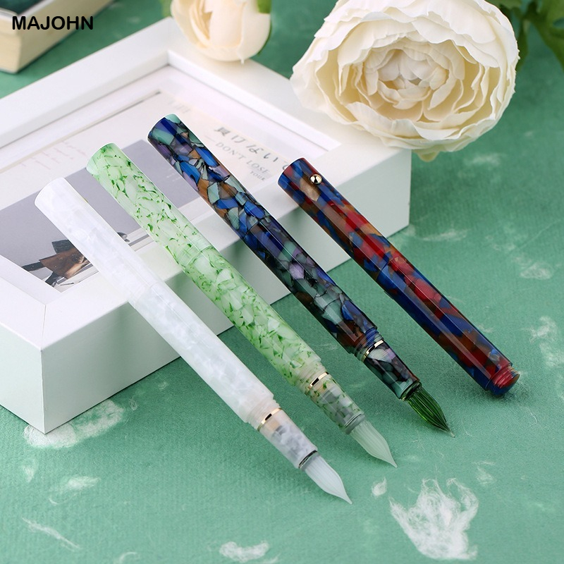 MAJOHN N8樹脂ガラスディップペンインクペン手作りペン - Stationery Supplies Business のレビューと価格