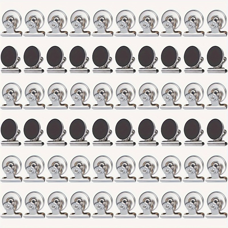 冷蔵庫やホワイトボード用の強力な磁気クリップ60個 31mm - Paperclip Magnetic Set のレビューと価格