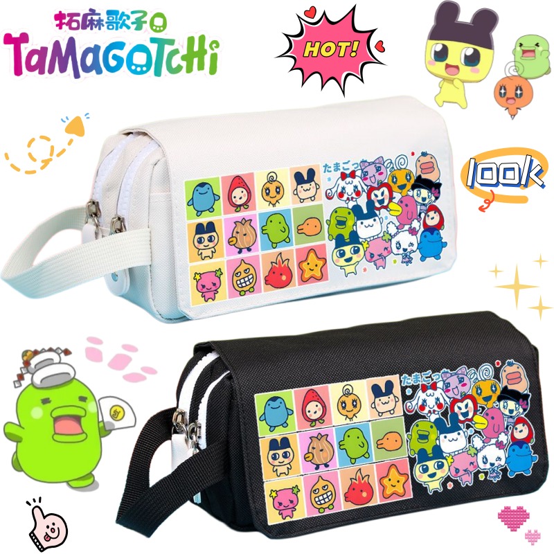 たまごっち クチパッチ ミミッチ マメッチ アニメ周辺機器  - Pencil Case Large のレビューと価格
