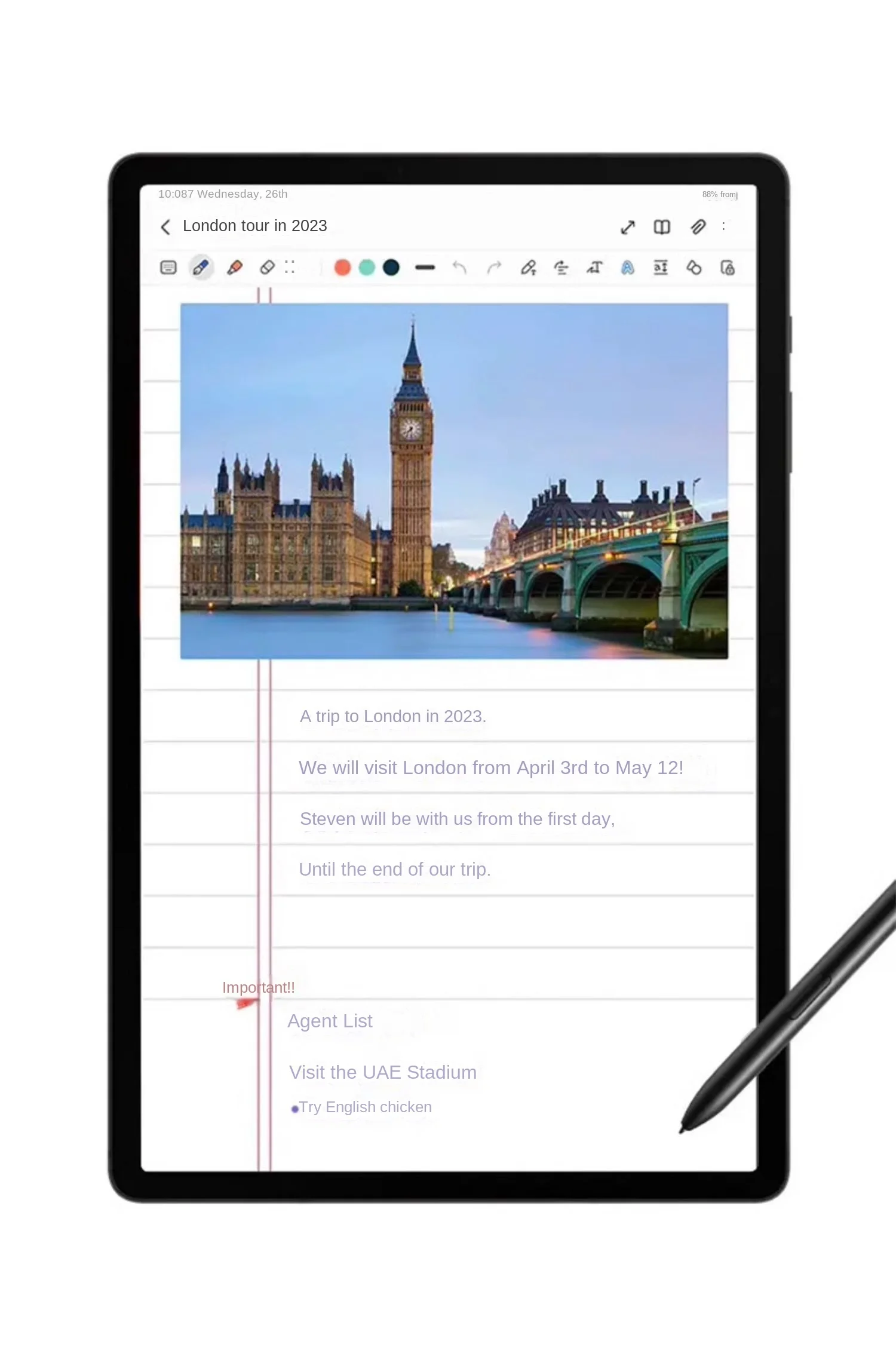 オリジナルのSamsung Galaxy Tab S9Ult - Sticky Note Cube のレビューと価格
