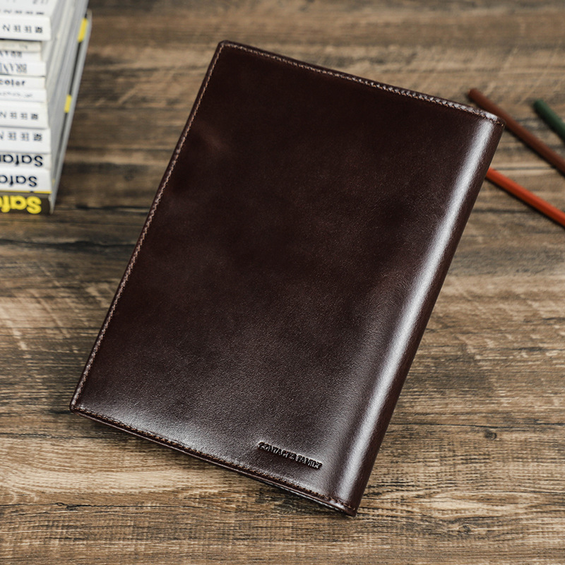 ペンホルダー付き本革a5ラップトップ、手作りノートブックカバ - Stationery Supplies Business のレビューと価格