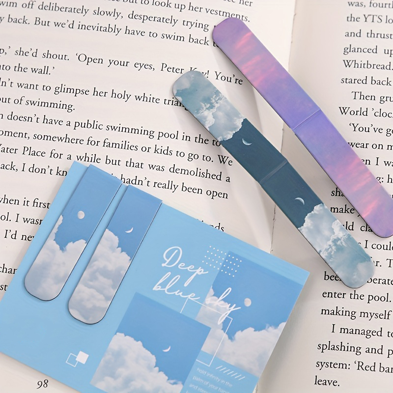 風景をテーマにした磁気ブックマーク、磁気ページマーカー、学生 - Bookmark Magnetic Clip のレビューと価格