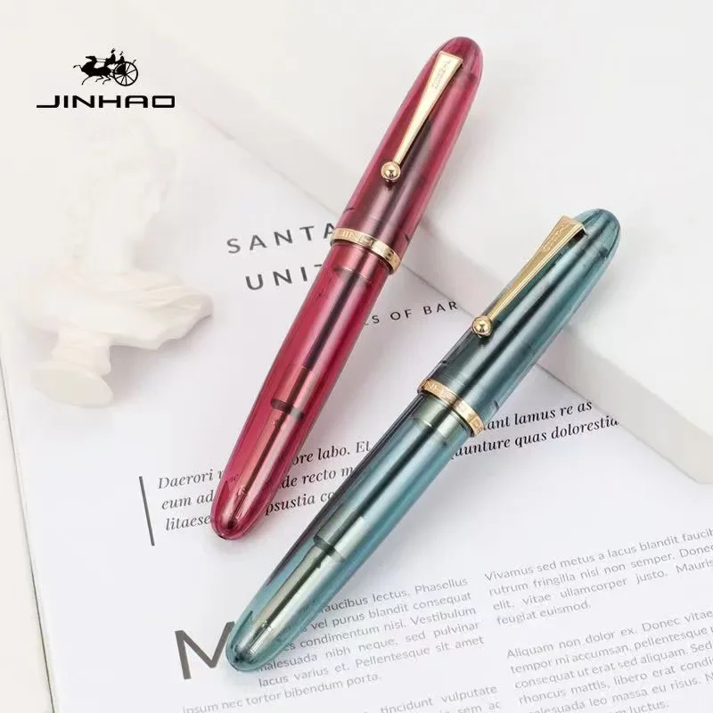透明な豪華な万年筆,インクペン,Jinhao-9019 mm - Stationery Supplies Business のレビューと価格