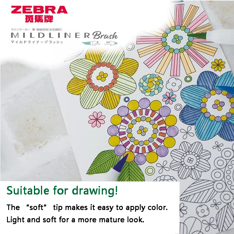 ゼブラ ハイライター WFT8 マイルドライナー ブラシ マ - Zebra Pen Mildliner のレビューと価格