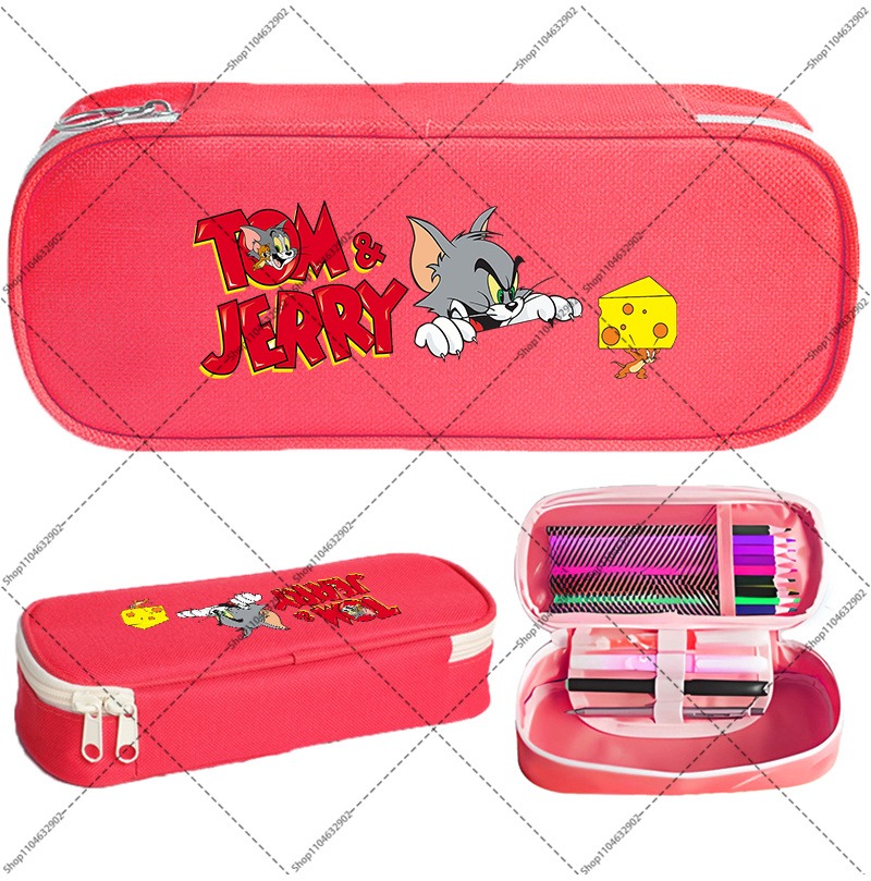 トムとジェリーのかわいいペンケース学生新学期かわいい文具漫画 - Pencil Case Large のレビューと価格