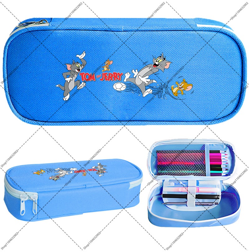 トムとジェリーのかわいいペンケース学生新学期かわいい文具漫画 - Pencil Case Large のレビューと価格