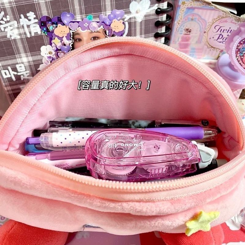 カービィぬいぐるみペンケース ピンク 大容量収納バッグ 学生 - Pencil Case Large のレビューと価格