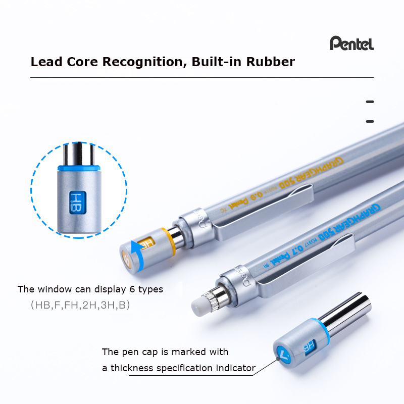 ぺんてる GraphGear 500 機械製図鉛筆、0.3/ - Pentel Pen Graphgear のレビューと価格