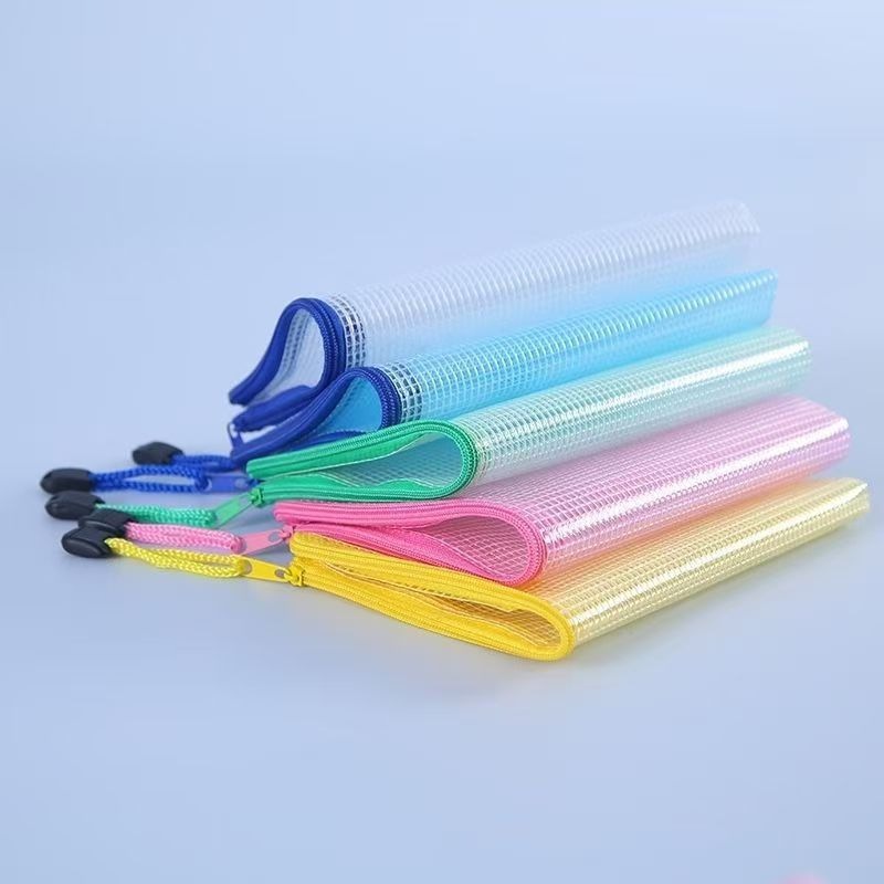 5 個文具収納フォルダーファイルメッシュジッパーポーチ A4 - Office Stationery And Supply のレビューと価格
