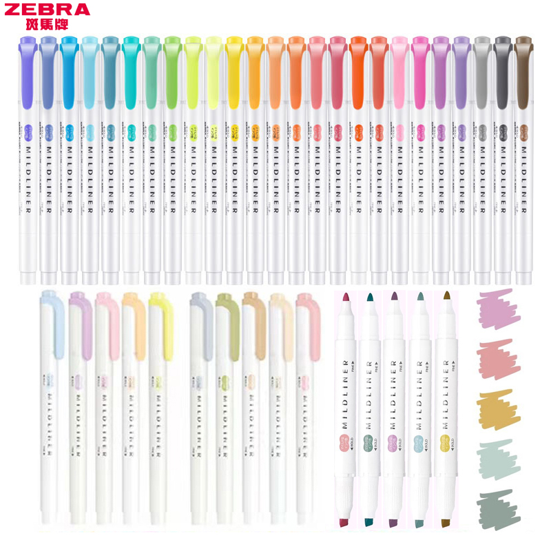 1/3 個ゼブラミルドライナー WKT7 蛍光ペン、マルチカ - Zebra Pen Mildliner のレビューと価格
