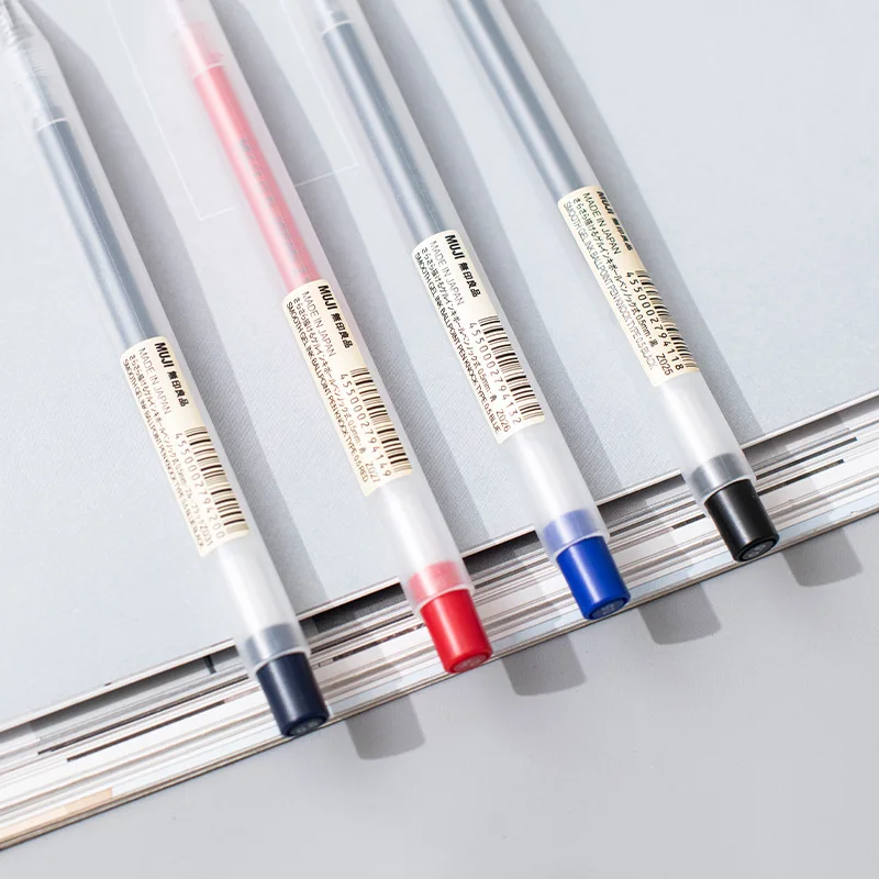 1/3 ピース/セットかわいい無印良品ゲルペン黒/赤/青 0 - Muji Stationery Gel Pen のレビューと価格