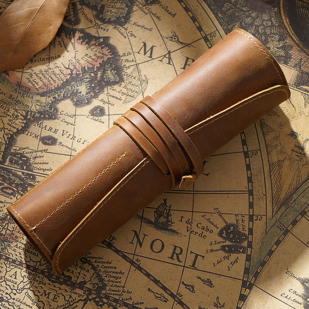 ヴィンテージ手作りペンポーチ ロールアップデザイン 万年筆・ - Pen Pouch Roll のレビューと価格