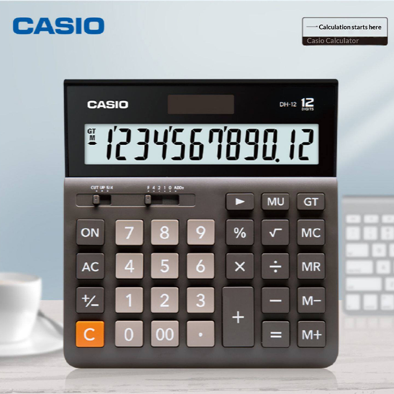 カシオMH-12ビジネスオフィスソーラー大型ボタン電卓（金融 - Stationery Supplies Business のレビューと価格