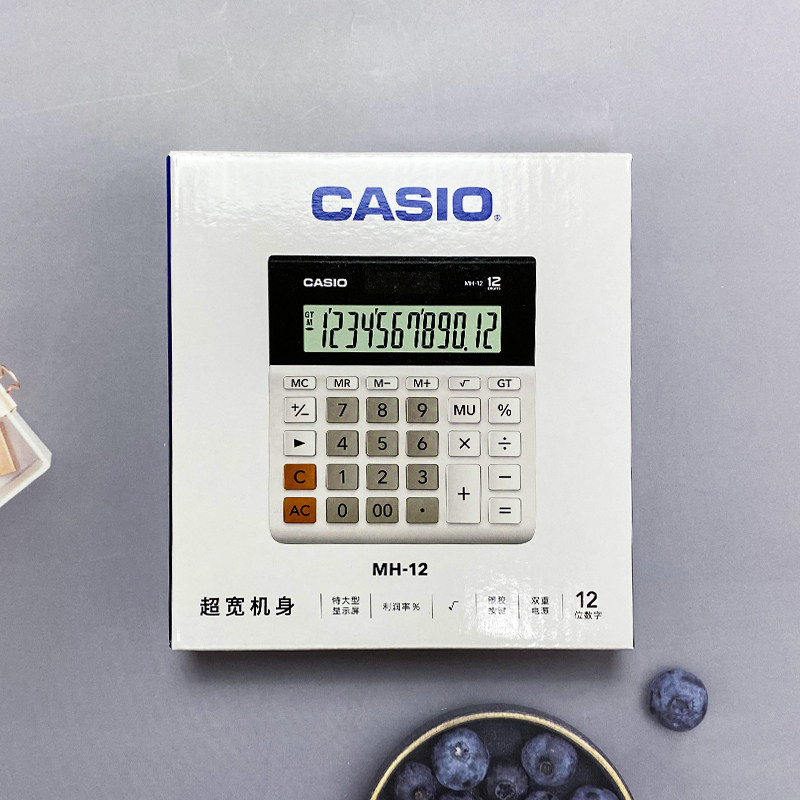 カシオMH-12ビジネスオフィスソーラー大型ボタン電卓（金融 - Stationery Supplies Business のレビューと価格
