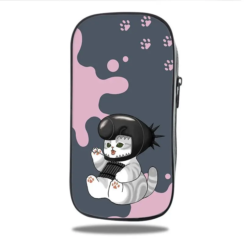 かわいいモフサンドのサメ猫の漫画柄ペンケース、シンプルな二層 - Pencil Case Large のレビューと価格