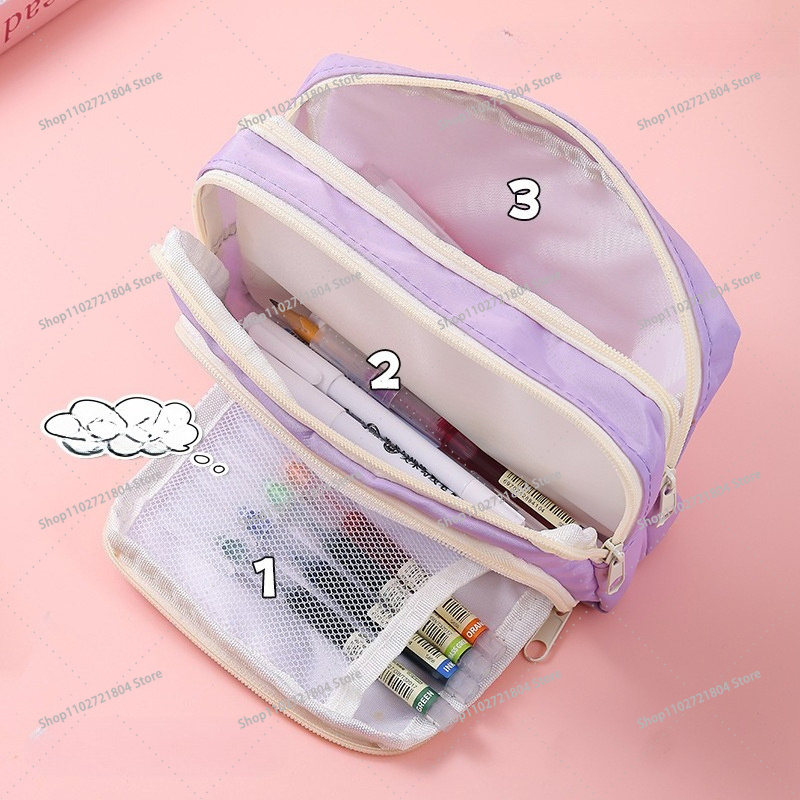 ブラックピンク大容量キャンバス鉛筆ケース学生用 Kpop B - Pencil Case Large のレビューと価格