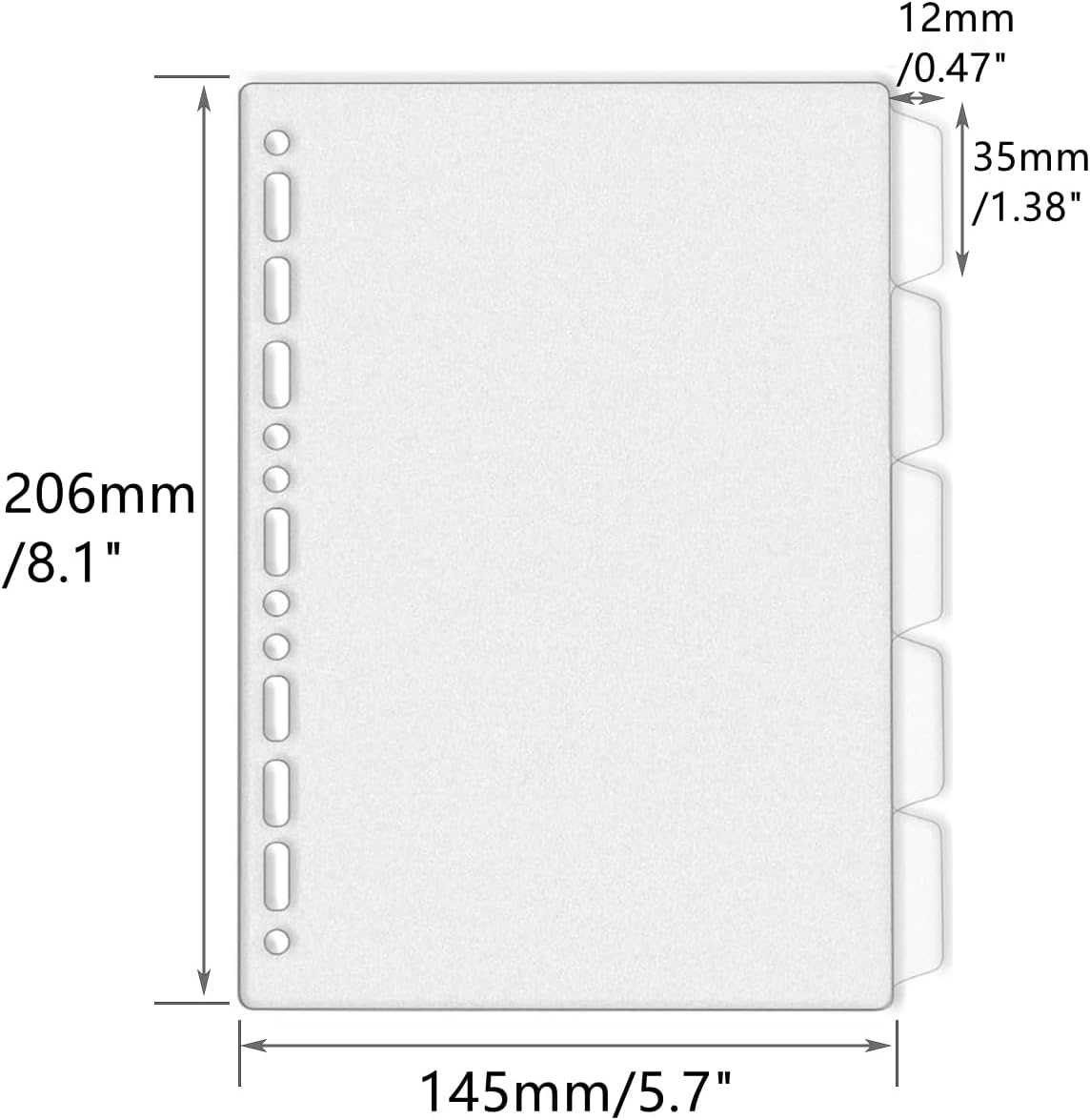 A4 A5 B5 バインダー用仕切り、ジェネラホールバインダ - Index Tab Divider のレビューと価格