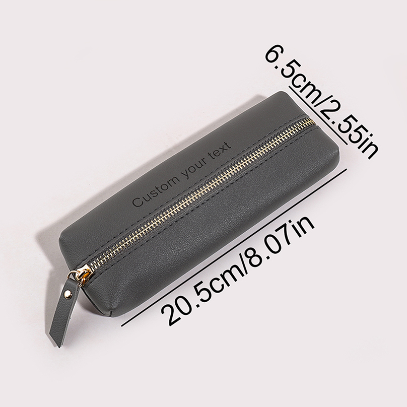 大容量カスタムテキストペンシルケース新学期用名入れペンシルポ - Pencil Case Large のレビューと価格