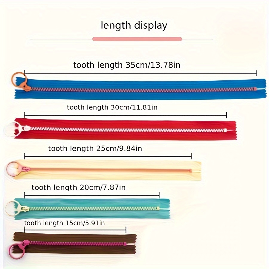 10個15cm-30cm混合樹脂ジッパー、3 #   プルル - Portfolio Folder Zip のレビューと価格