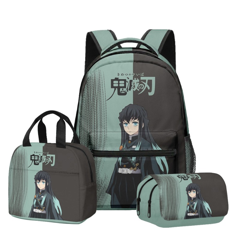 3点セット アニメ 鬼滅の刃 プリント リュックサック ペン - Pencil Case Large のレビューと価格