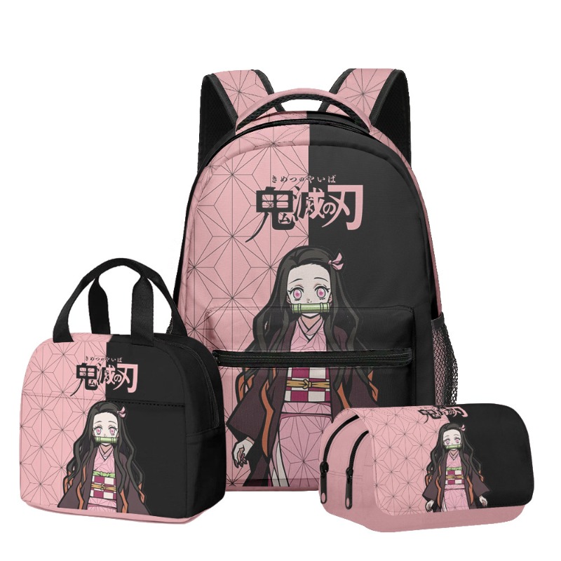 3点セット アニメ 鬼滅の刃 プリント リュックサック ペン - Pencil Case Large のレビューと価格