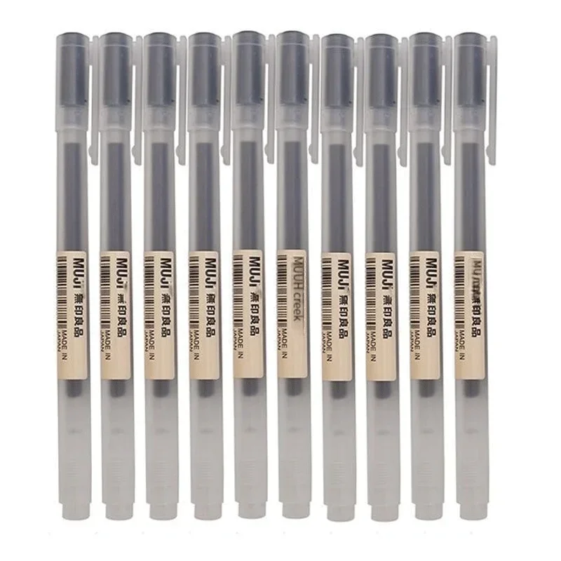6/8本セット MUJI ジェルペン 黒/赤/青 0.38/ - Muji Stationery Gel Pen のレビューと価格