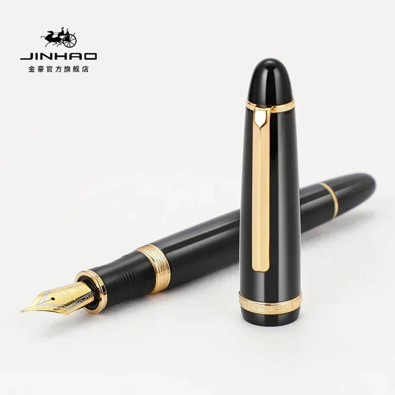 1/5 個 JINHAO X850 万年筆ブラックゴールド  - Stationery Supplies Business のレビューと価格